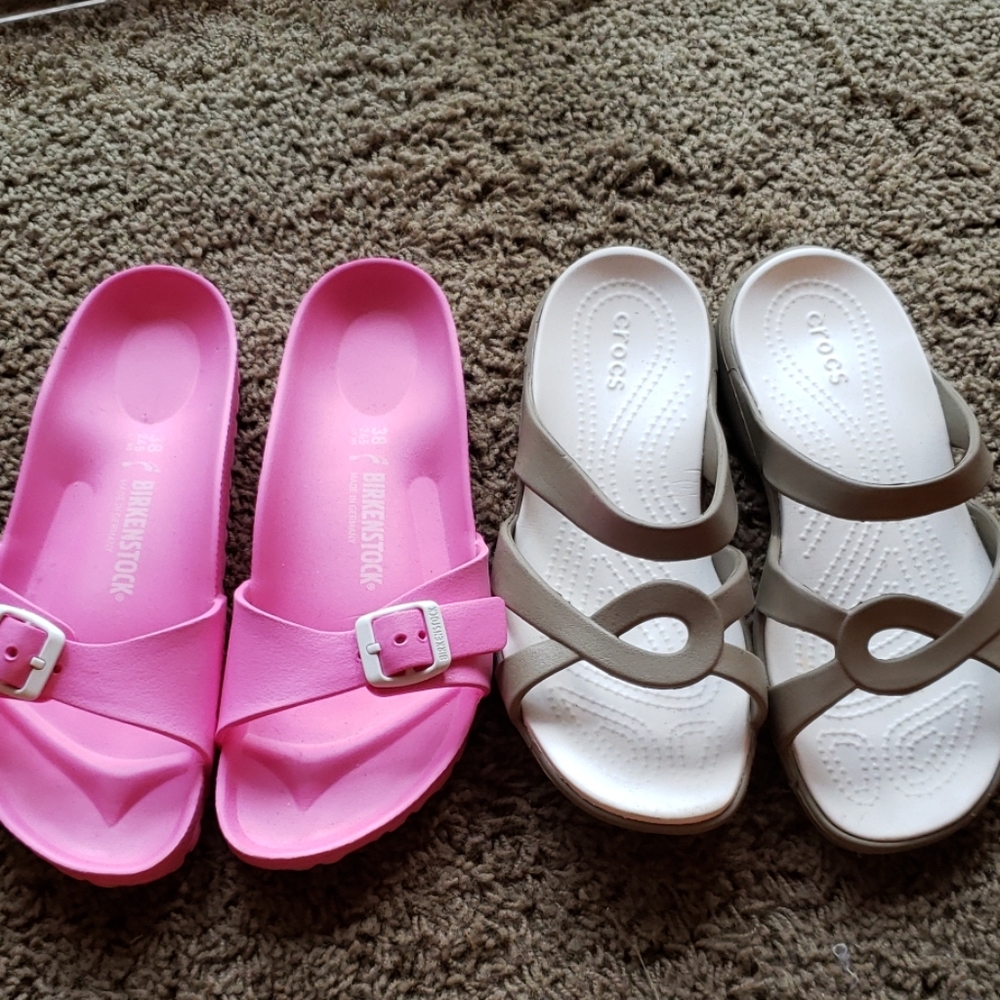 Like new Birkenstocks and Crocs